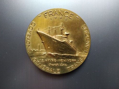 Médaille paquebot france - médaille,