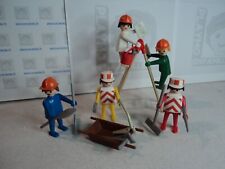 PLAYMOBIL vintage city life chantier ouvriers maçon set 3201-B de 1976