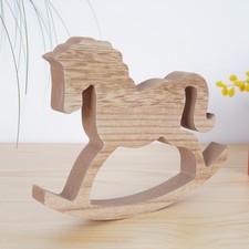 Cheval à bascule en bois