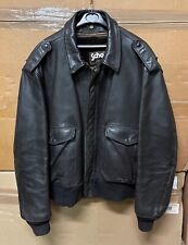 GENUINE VINTAGE US SCHOTT 684 SM LEATHER FLIGHT JACKET BROWN EX COND !!! SIZE 52