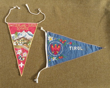 2 FANIONS DRAPEAUX VINTAGE