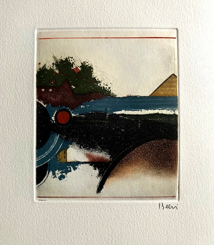Tuvia beeri gravure - gravure, originale