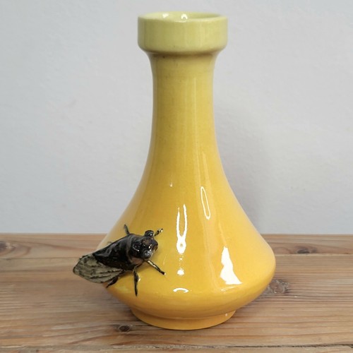 Vase soliflore jaune avec - jaune,