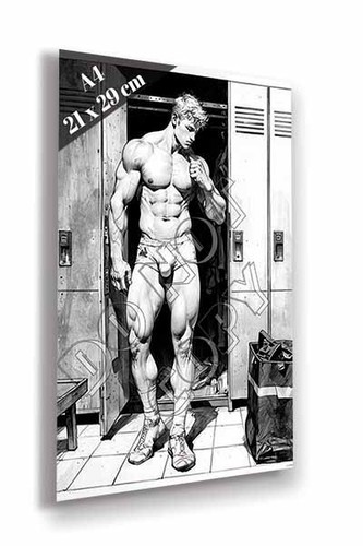 Jeune homme torse - nu, un