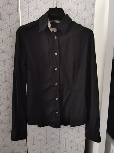 Chemise coton noire - en,