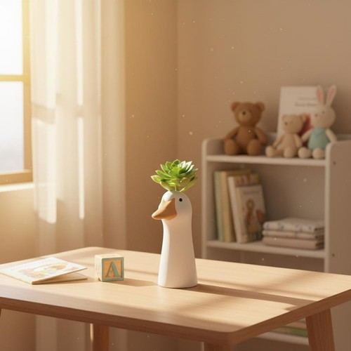 Vase forme oie design - en, d'oie