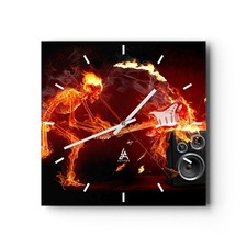 Horloge murale en verre