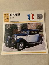 CARTE FICHE AUTO HOTCHKISS  AM