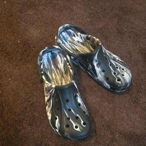 Crocs white and - white, black
