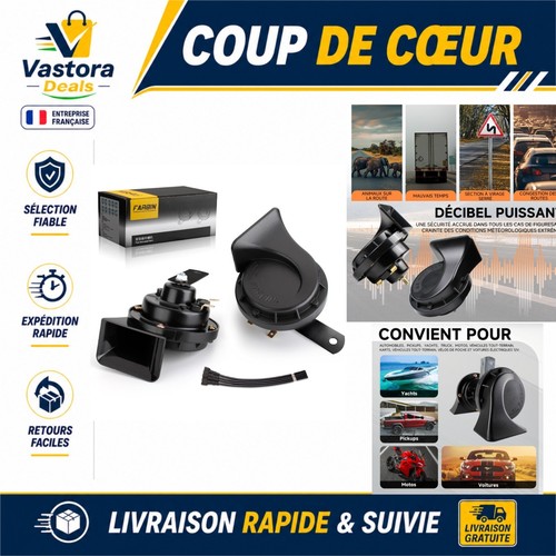 Farbin klaxon voiture 12v - farbin,
