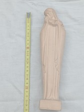 Statue Vierge à l’Enfant Religieux en terre cuite ou plâtre patiné 