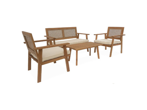 Salon jardin bois - jardin, en