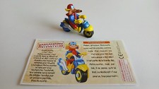 Figurine Kinder Monobloc FINOCOYOTE + BPZ - Q-C - Série LES MOTOCOYOTES