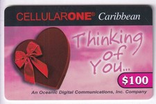 DOM-TOM TELECARTE / PHONECARD .. ILE ST BARTH 100$ CELLULARONE ST VALENTINE +N°