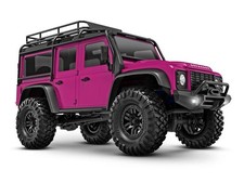 Traxxas TRX-4M Land Rover Defender 1:18 RTR 4WD Mini RC Crawler rose brossé avec