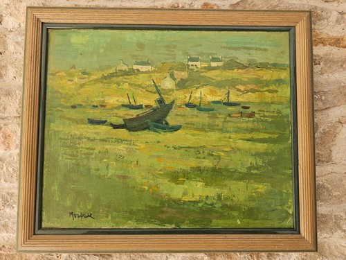 Tableau huile sur toile - sur,
