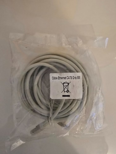 Câble rj45 ethernet cat6 - câble, 5m