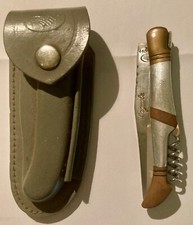 LAGUIOLE  2 pièces couteau pliant avec son étui en cuir