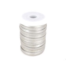 Lacet en cuir pigmenté Plat - Largeur 5mm