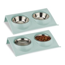 Double gamelle support pour