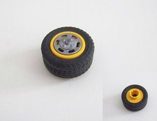 PLAYMOBIL (2669) VEHICULES - Roue Jante Jaune avec Enjoliveur Voiture 4321