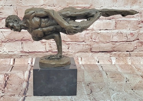 Sculpture bronze abstraite - en,