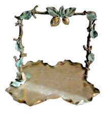 plateau bronze cave à liqueur