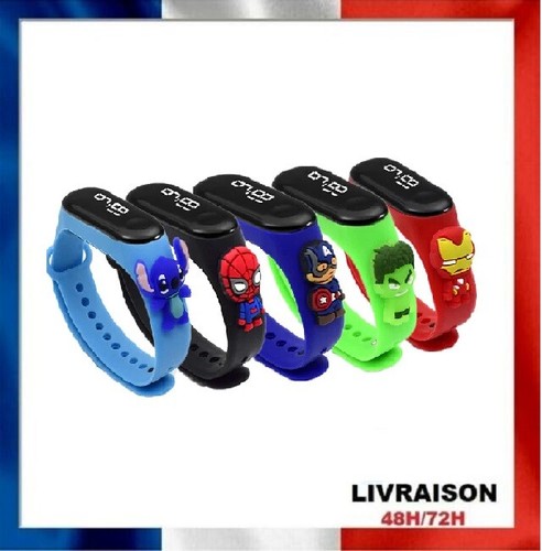 Montre numérique enfants - montre,