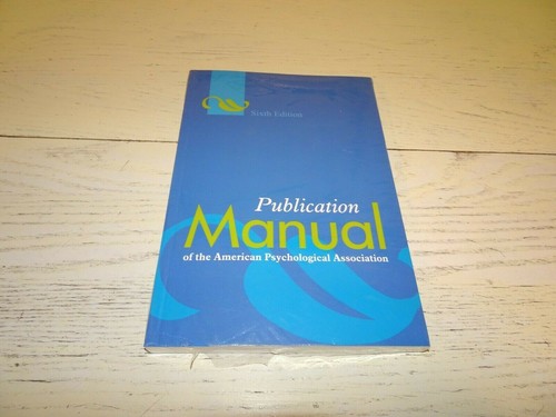 Publication manual 6th - manual,