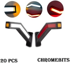 Fluo Rouge Ambre LED Blanc