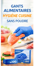 Gants Nitrile Alimentaire