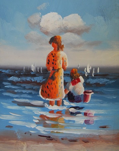 Tableau peinture huile - tableau, sur