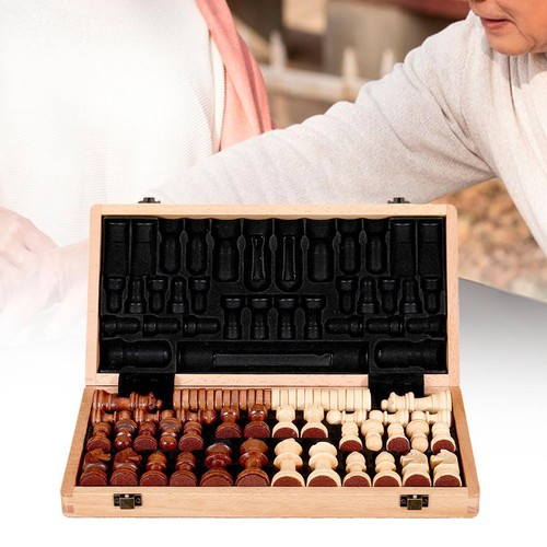 Jeu échecs pliable bois - en,