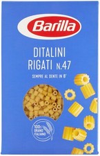4X Pâte Barilla Ditalini Rig. N47 Pâtes de Semoule de Blé Dur Italien 4x500g