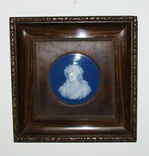 CADRE ANCIEN VISAGE DE JESUS CHRIST MEDAILLON  PORCELAINE LIMOGES 19ème siècle