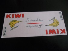 protege cahier buvard publicitaire cirage kiwi 21X9 cm