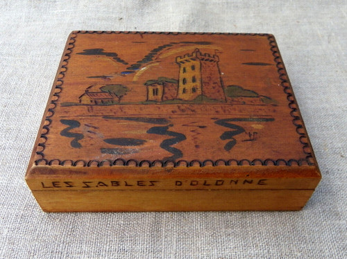 Boîte bois vintage - bois,