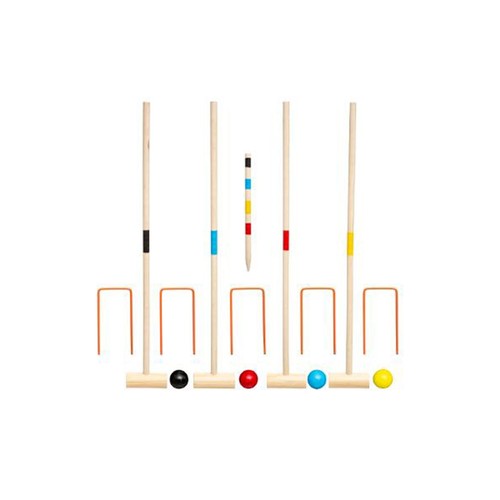 Jeu enfant bois - bois, "croquet"