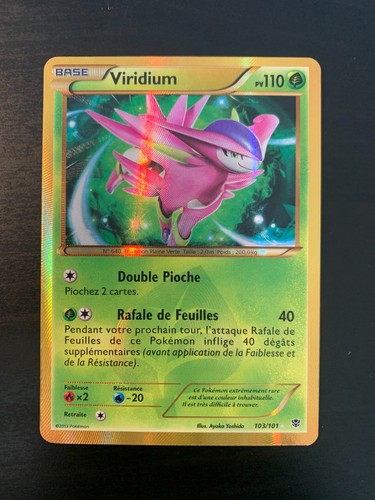 Carte pokémon viridium - pokémon,