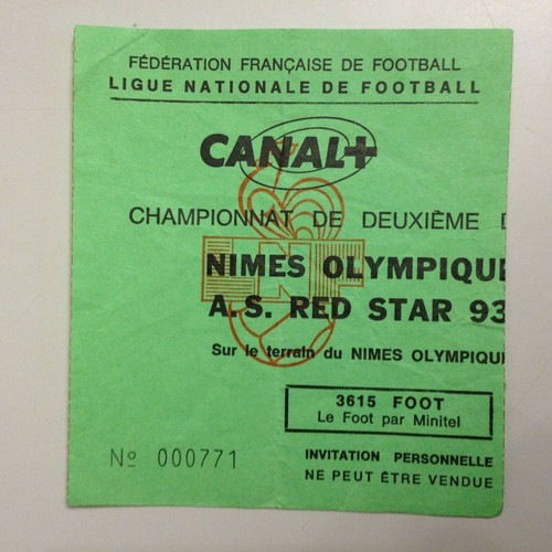 Ticket match championnat - match,