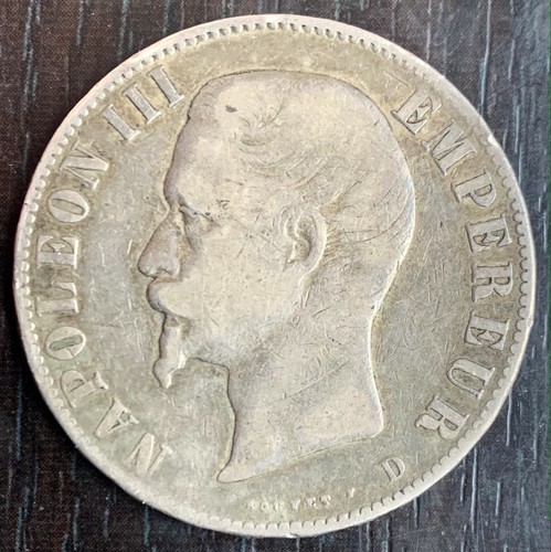 Napoleon iii francs 1855 d - iii,