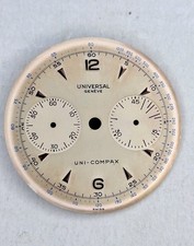 Universal Genève Uni-Compax rare original vintage dial good condition patina