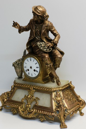 Pendule cuivre brunfaut - pendule, en