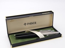 COFFRET STYLOS PLUME ANCIEN - FOUNTAIN PEN / BALL POINT PEN - PARKER - FRANCE
