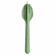 Koziol Set de couverts 3 pcs. Klikk, Couverts à emporter, plastique, Nature L...