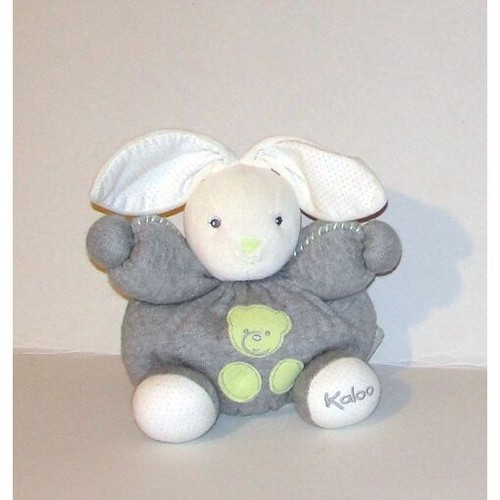 Doudou lapin boule gris - doudou,