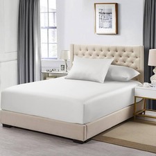 Drap-housse très profond de 40 cm draps de lit en coton égyptien avec 200 fil...