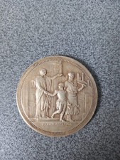 ANCIENNE MEDAILLE BRONZE  EX LABORE GLORIA 35 GRAMMES DIAMETRE 50 MM PAR VERNON