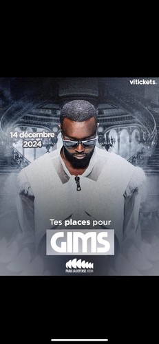 Place billet concert - , gims