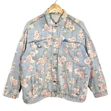 Veste En Jean Trucker Floral